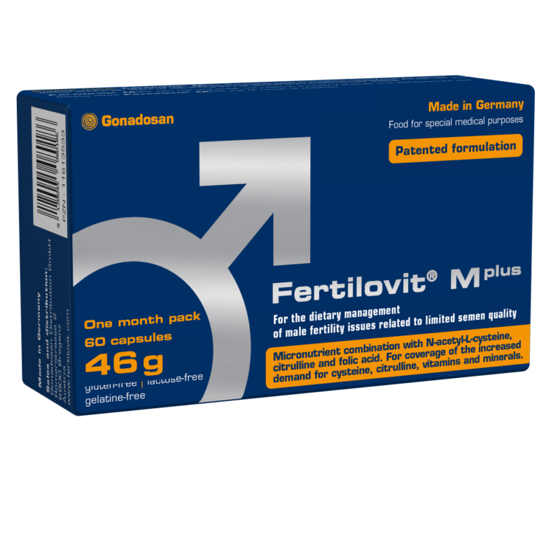 FERTILOVIT® M plus, vīriešu auglības uzturēšanai, 60 kapsulas