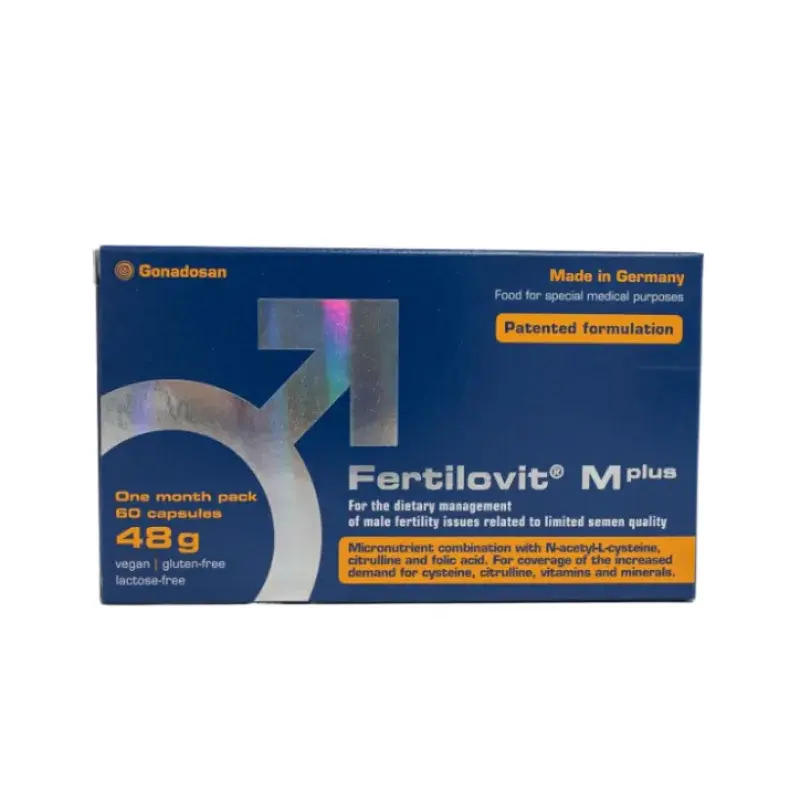 FERTILOVIT® M plus, vīriešu auglības uzturēšanai, 60 kapsulas