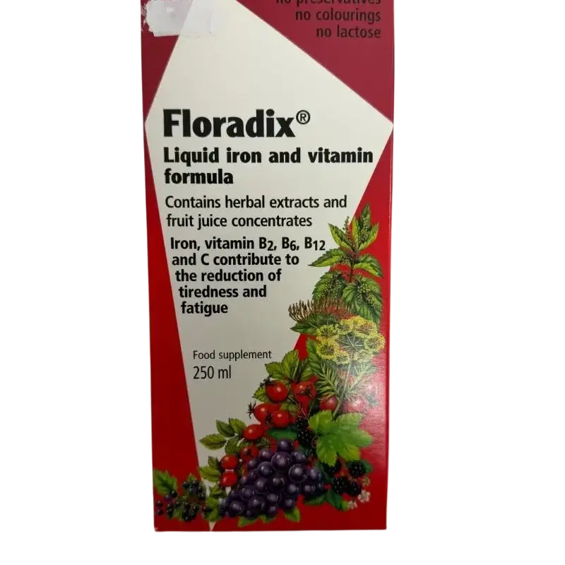 Floradix šķīdrā dzelzs formula, 250 g