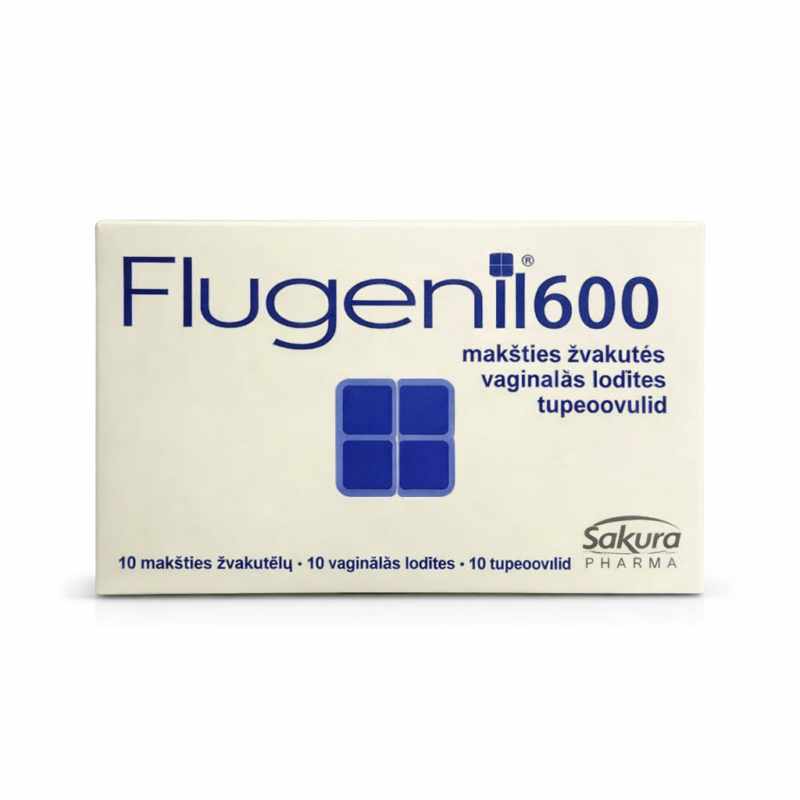 Flugenil 600 vaginālās lodītes (10 gab.)