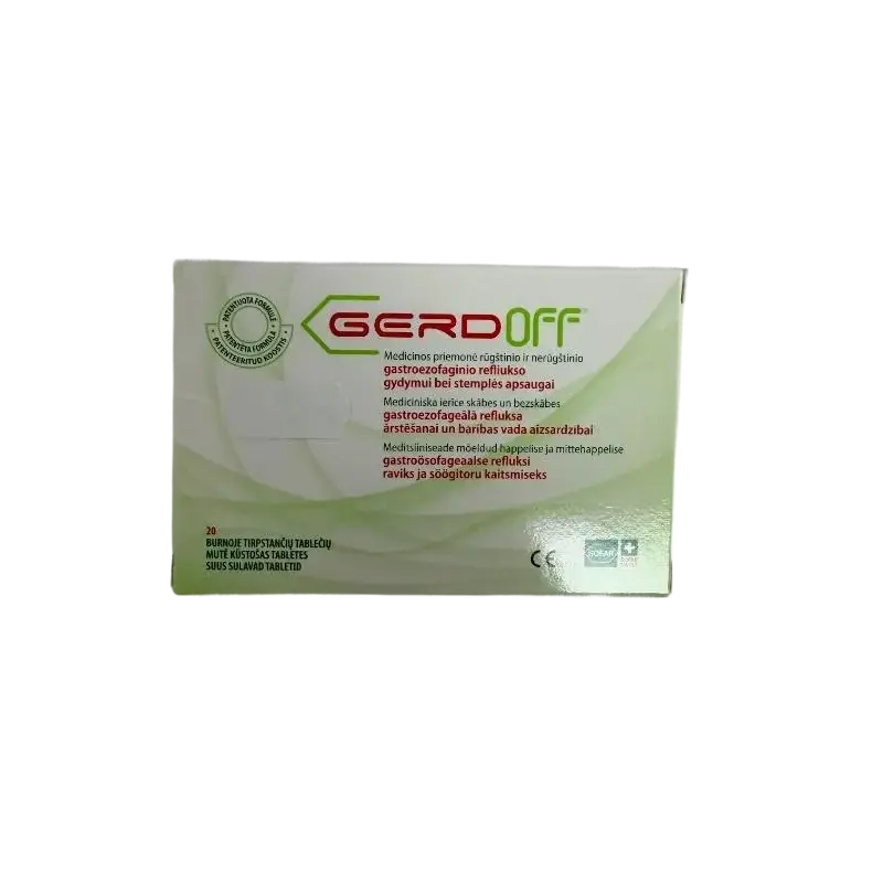 GERDoff tabletes, 20 gab.