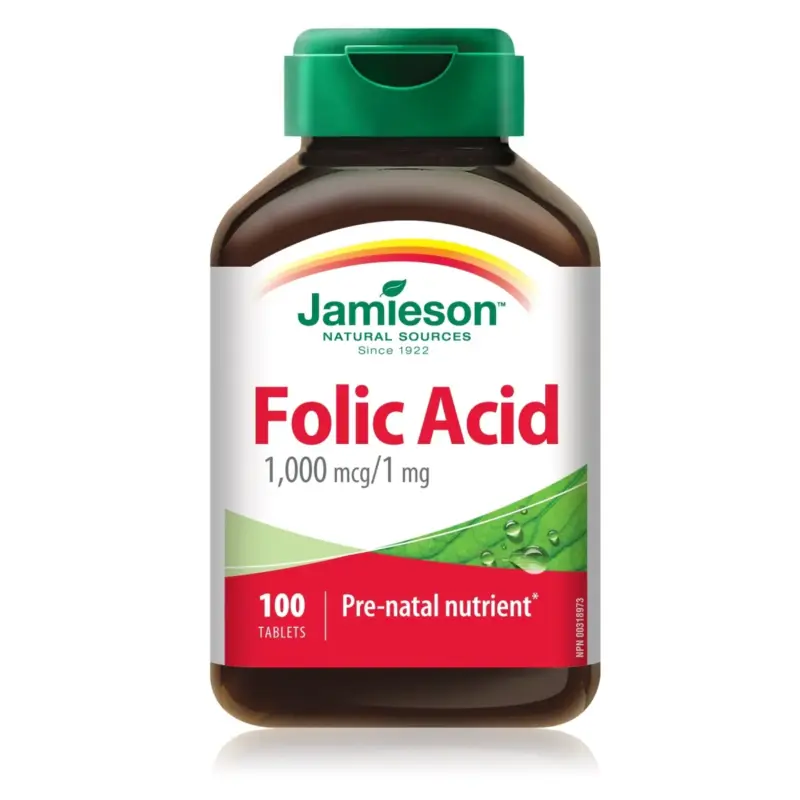 JAMIESON Folskābe 1mg (100 tabl.)