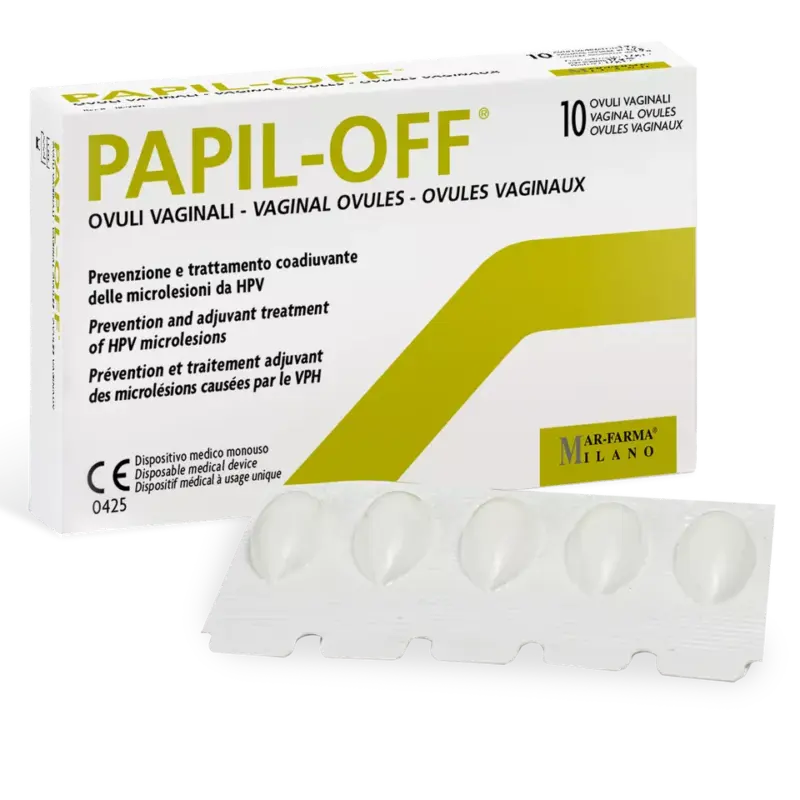 Mar-Farma PAPIL-OFF vaginālās sveces (10 gab.)