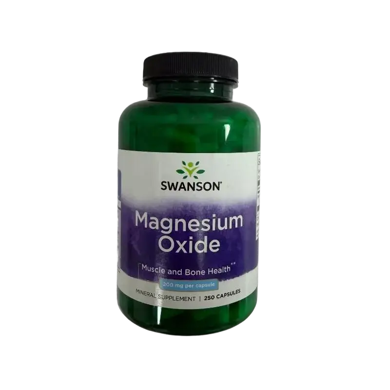 SWANSON Magnesium Oxide 200 mg (250 kaps.)