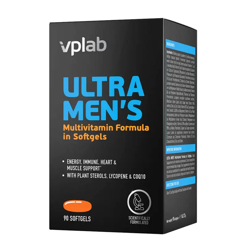 VPLAB Ultra Mens Multivitamin (90 mīkstās kaps.)
