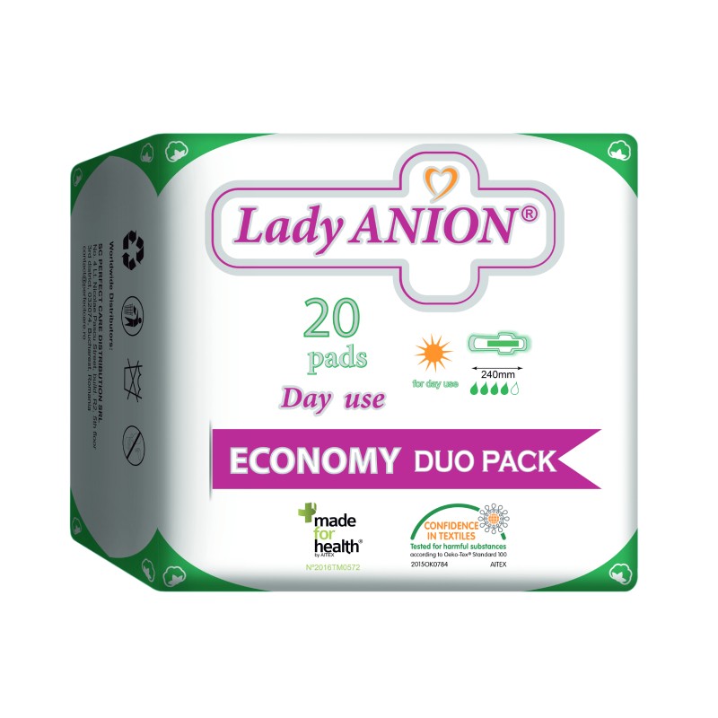LADY ANION Day Use Duo Pack higiēniskās paketes (20 gab.)