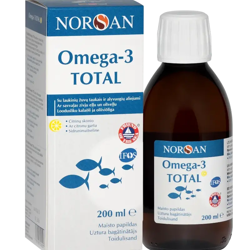 NORSAN OMEGA-3 TOTAL eļļa ar citronu garšu