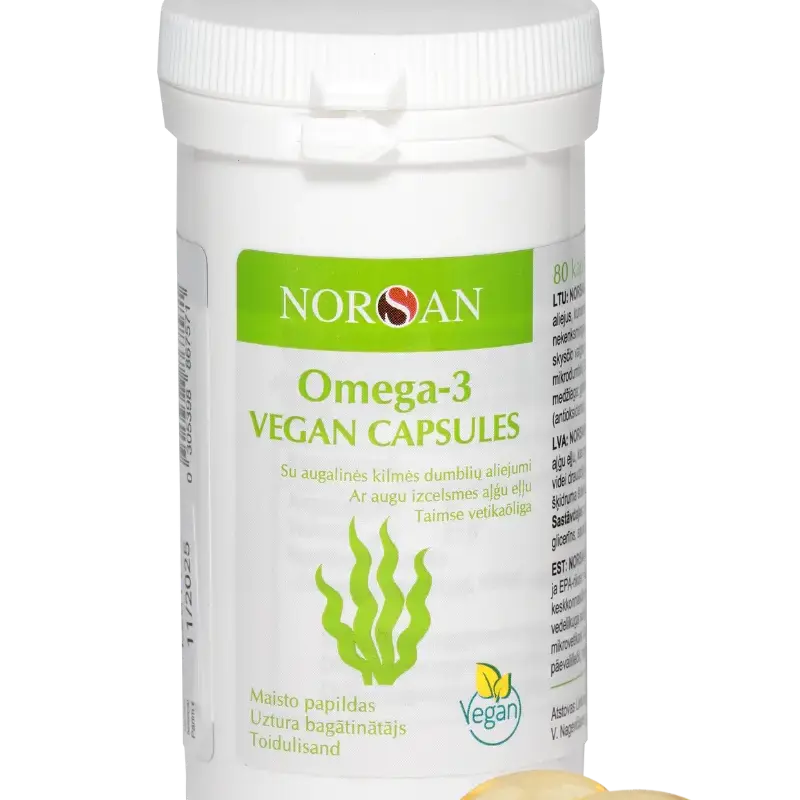 NORSAN OMEGA-3 VEGAN kapsulas (80 gab.)