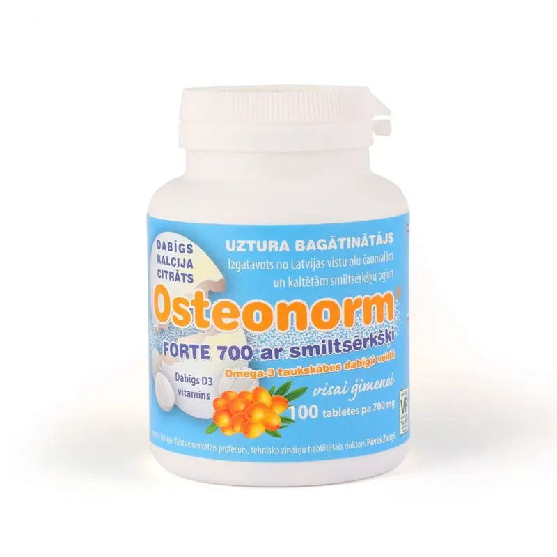 Osteonorm forte ar smiltērkšķiem 700mg (100 tabl.)