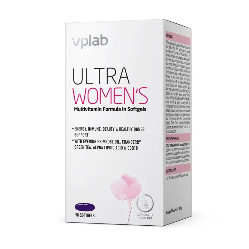 VPLAB Ultra Womens Multivitamin (90 mīkstās kaps.)