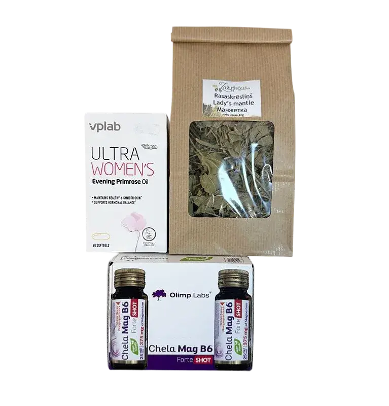 Komplekts Sāpīgām Mēnešreizēm