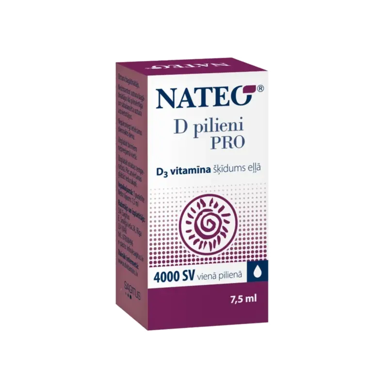 NATEO D Pro 4000 IU pilieni 7.5 ml